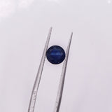 Gemstones-Midnight Blue Sapphire | Heated | Round 6mm | Loose Gemstone | September Birthstone | Jewelry Stone Setting - NNJGemstones