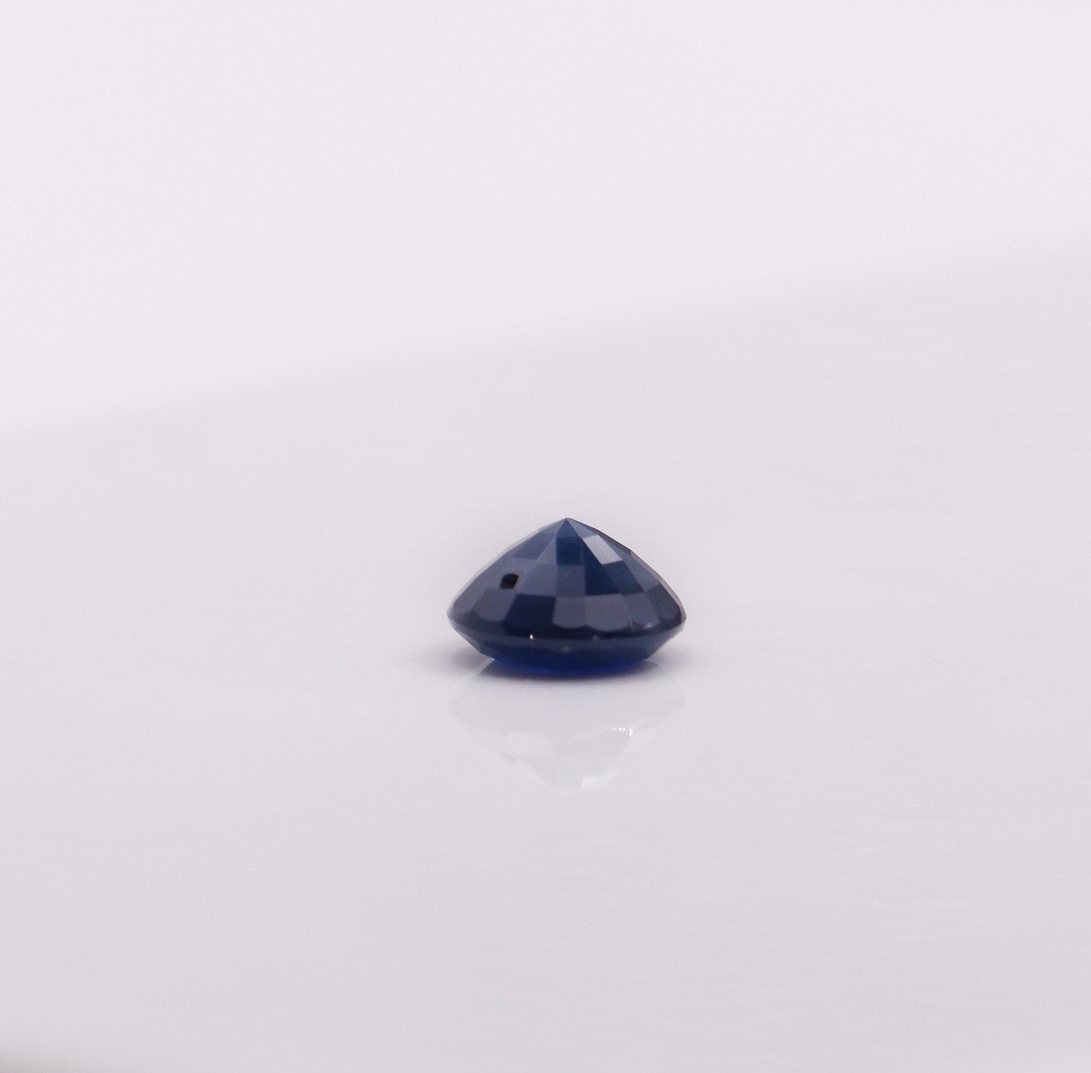 Gemstones-Midnight Blue Sapphire | Heated | Round 6mm | Loose Gemstone | September Birthstone | Jewelry Stone Setting - NNJGemstones