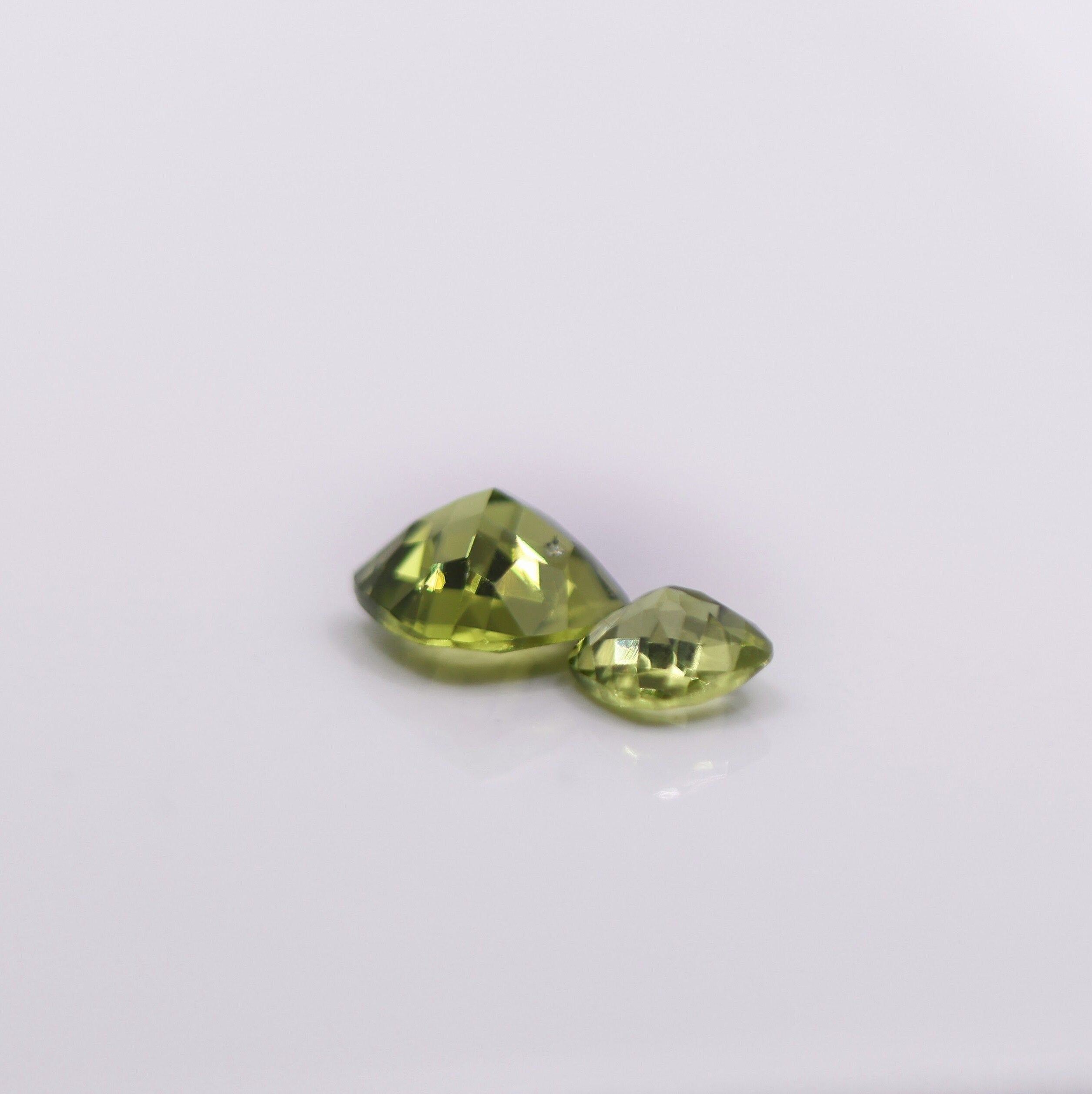 Gemstones-Certified Arizona Peridot Loose Gemstone | Cushion Cut 10mm | Green Gem | August birthstone | Stone Setting | Gemstone Jewelry | Natural - NNJGemstones