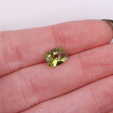 Gemstones-Certified Arizona Peridot Loose Gemstone | Cushion Shape 8x6mm, 9x7mm, 11x9mm | Green Gem | August Birthstone | Checker Top | Radiant Cut | - NNJGemstones