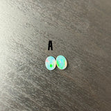 Gemstones-Certified Ethiopian Opal Loose Gemstones | Cabochon Gem | Oval Shape | 6x4mm 7x5mm 8x6mm 9x7mm | October Birthstone | Color Change | Fire - NNJGemstones