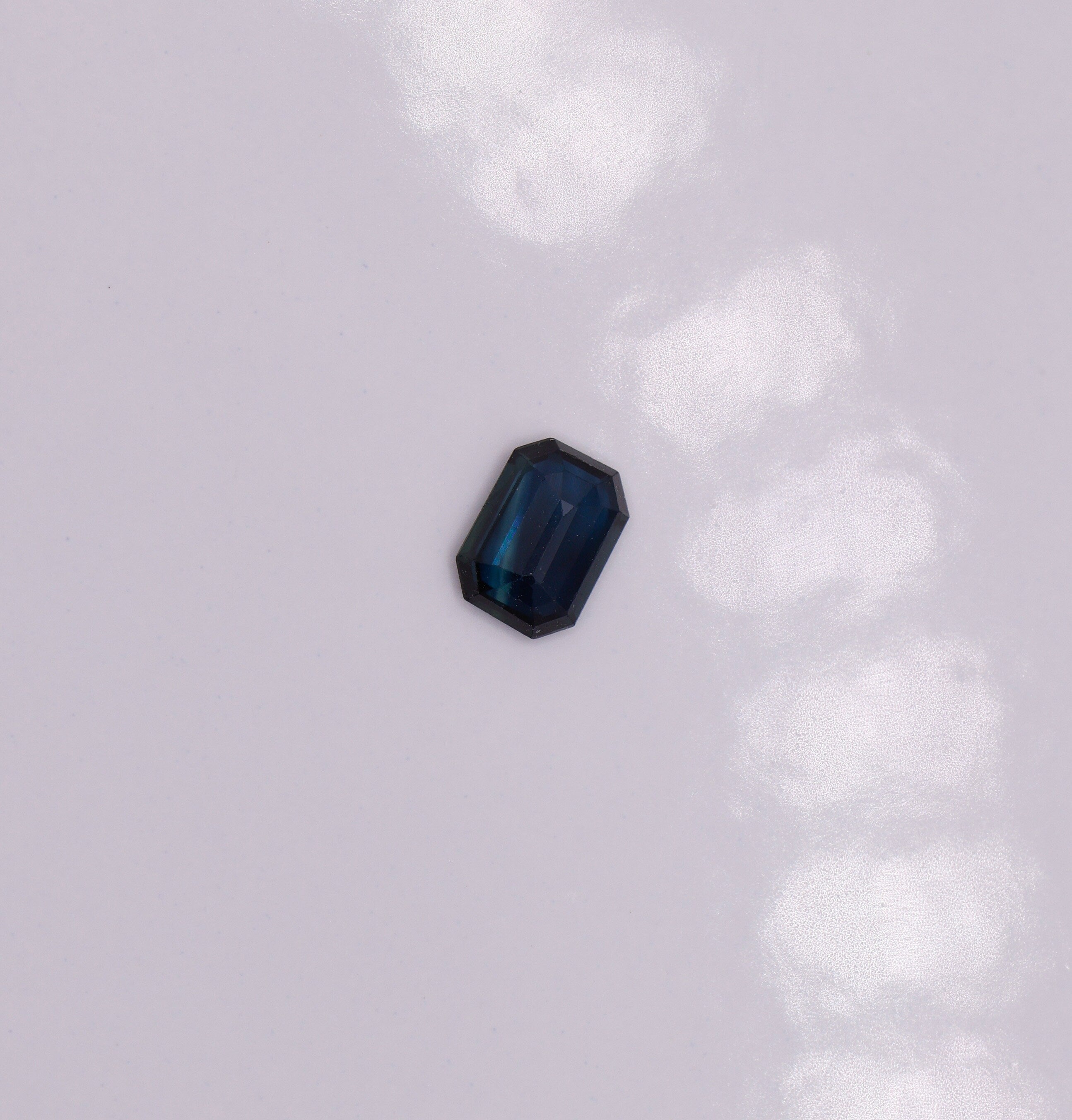 Gemstones-Midnight Blue Sapphire Loose Gemstone || Heated || Emerald Cut 7x5mm || Loose Gemstone || September Birthstone || Jewelry Stone Setting || - NNJGemstones