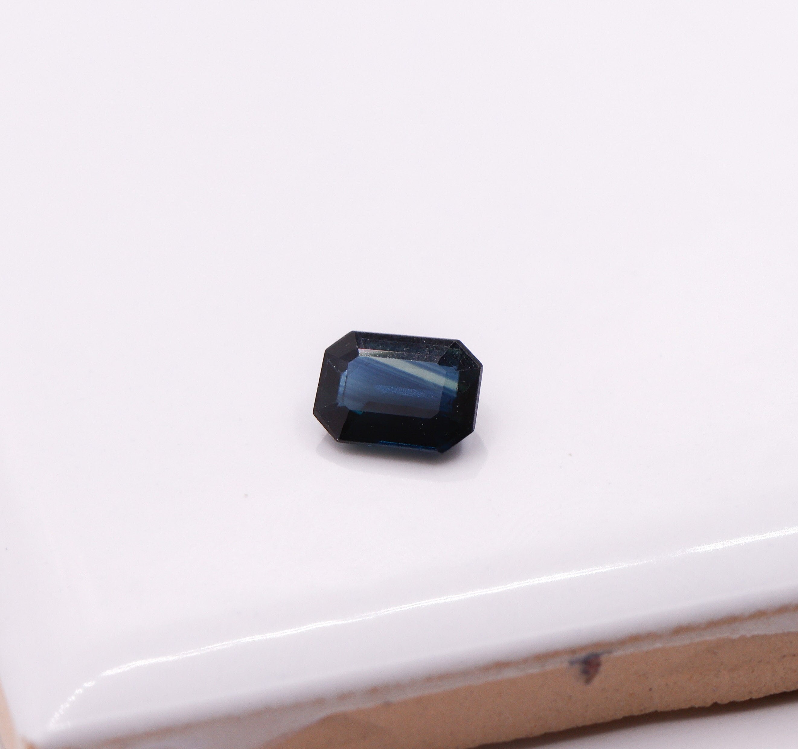 Gemstones-Midnight Blue Sapphire Loose Gemstone || Heated || Emerald Cut 7x5mm || Loose Gemstone || September Birthstone || Jewelry Stone Setting || - NNJGemstones