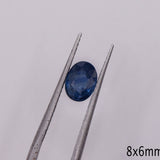 Gemstones-Midnight Blue Sapphire Loose Gemstone || Heated || Oval 7x5mm 8x6mm || Loose Gemstone || September Birthstone || Jewelry Stone Setting || - NNJGemstones