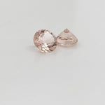 Gemstones-Single Certified Peach Morganite Loose Gemstone | AAA Cor de Rosa | Portuguese Cut | Round Cut | 6mm 7mm 8mm 9mm + | Jewelry Stone Setting - NNJGemstones