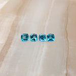 Gemstones-Paraiba Apatite Loose Gemstones | Cushion Cut 5mm | Blue Green Gem | Jewelry Center Stone Setting | Blue Green - NNJGemstones