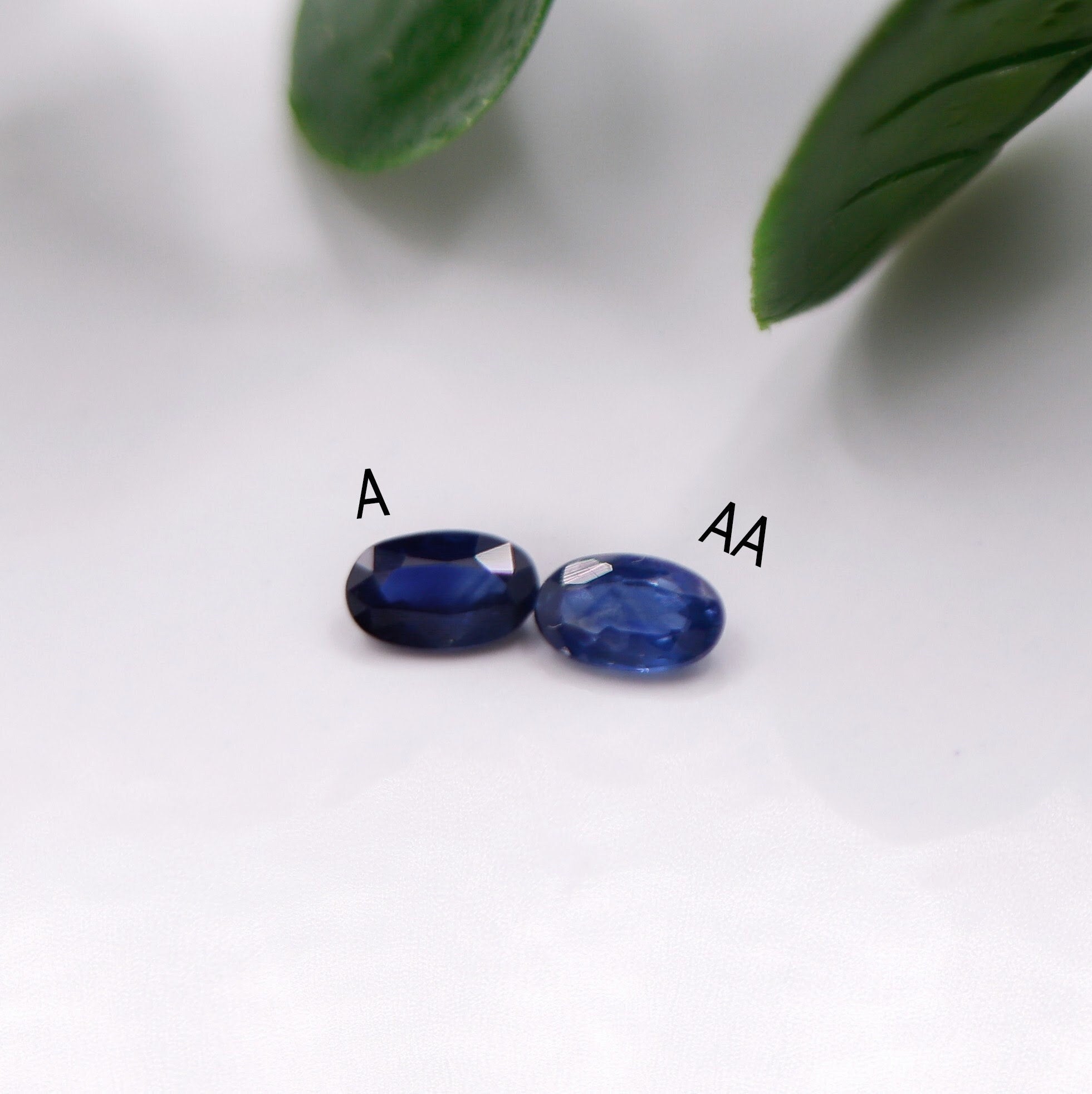 Gemstones-Midnight Blue Sapphire | Heated | Oval 5x3mm | Loose Gemstone | September Birthstone | Jewelry Stone Setting - NNJGemstones