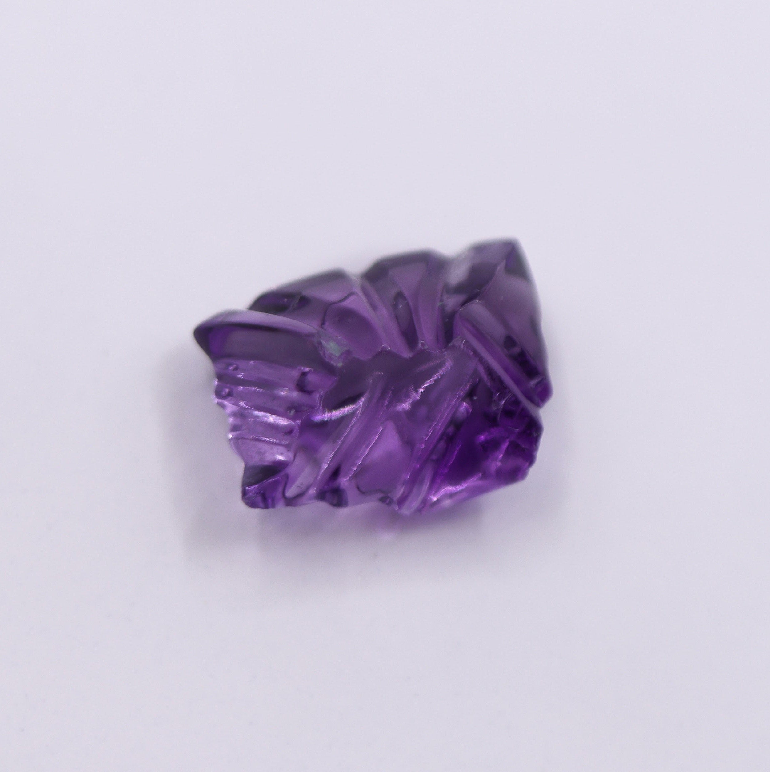 Gemstones-Raw Amethyst Loose Gemstone || Fancy Cut 16x13mm || February Birthstone || Purple || Certified || Unique Shape || - NNJGemstones