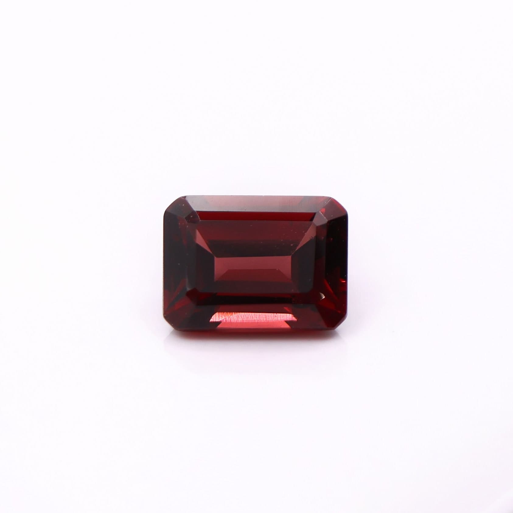 Gemstones-Natural and Untreated Red Garnet Loose Gemstones | Emerald Cut 6x4mm 7x5mm 8x6mm | January Birthstone | Customizable | Single or Pair | - NNJGemstones
