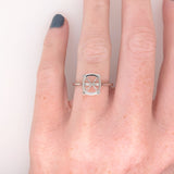 Statement Rings-Classic Solitaire Cushion Ring Mount Made with Solid Gold 14K | 5mm 6mm 7mm 8mm 9mm 10mm 11mm 21mm | Double or Single Prong | Stone Setting - NNJGemstones