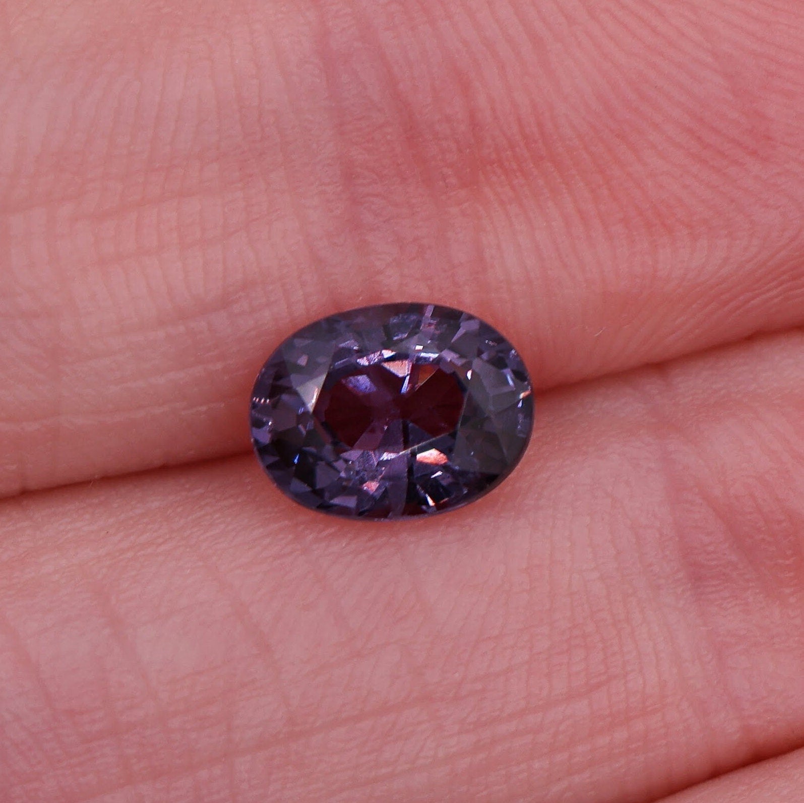 Gemstones-Purple Spinel Loose Gemstone || Oval 8x6.15mm || August Birthstone || Customizable || Untreated || Purple Jewelry Center Stone || - NNJGemstones