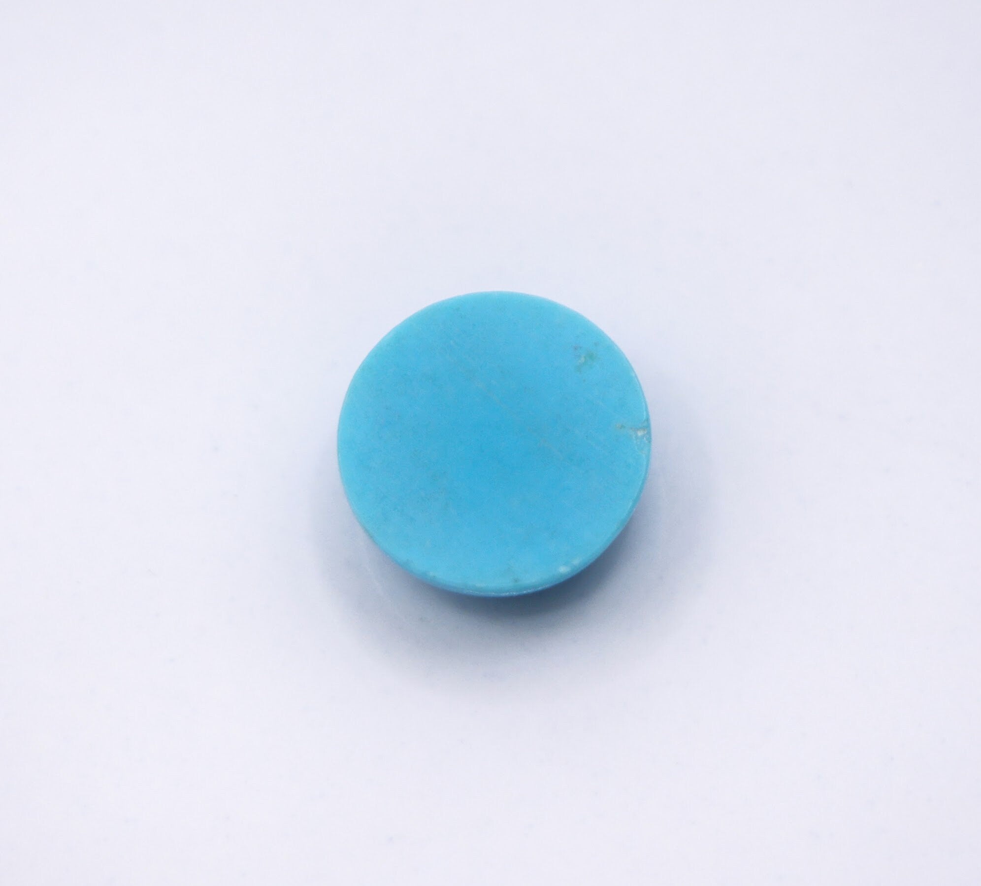 Gemstones-Natural Sleeping Beauty Turquoise Loose Gemstone || Round Cabochon 9mm || Jewelry Design || Stone Setting || Customizable || - NNJGemstones