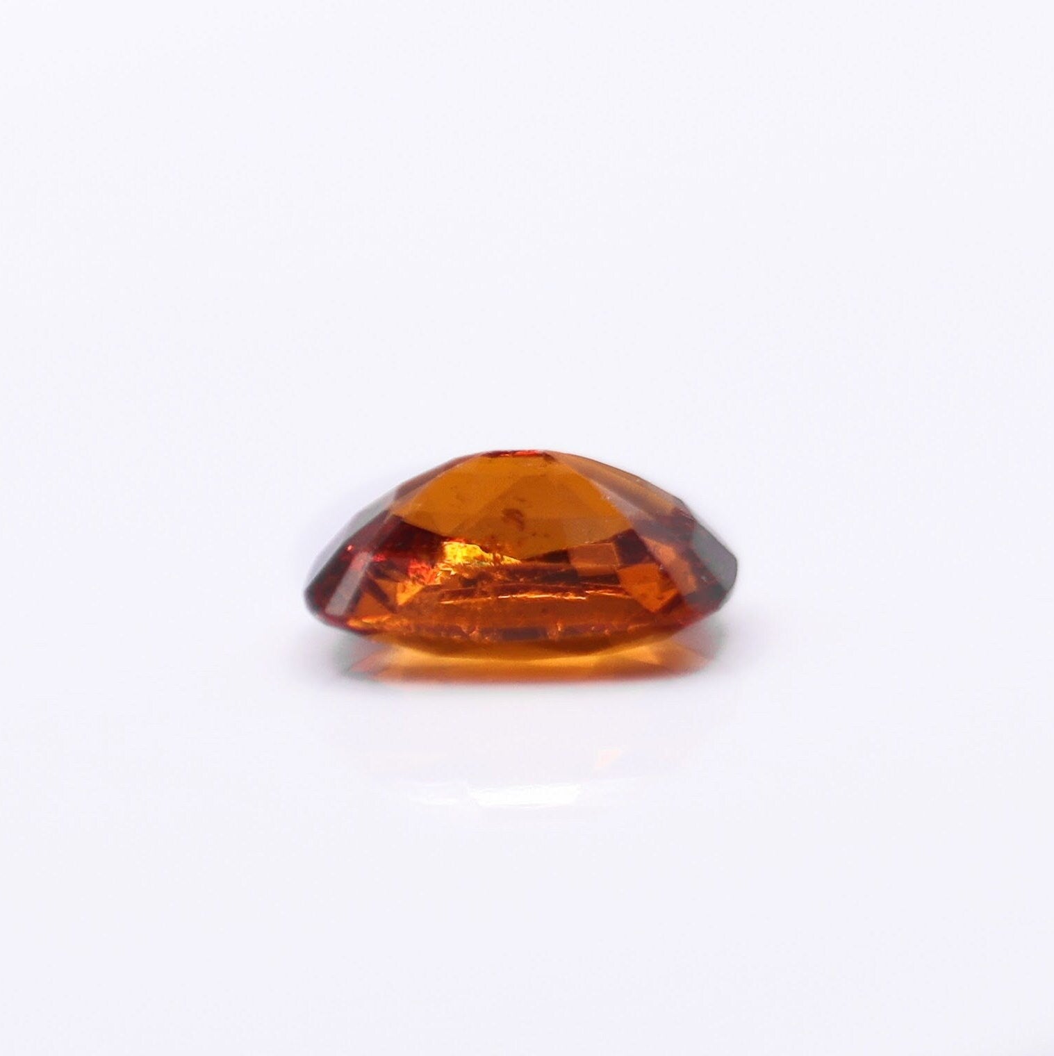 Gemstones-Orange Spessartine Garnet | Cushion 9x7mm| January Birthstone | Customizable | Untreated | Orange Jewelry Center Stone | - NNJGemstones