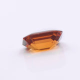 Gemstones-Orange Spessartine Garnet | Emerald Cut 8x6mm| January Birthstone | Customizable | Untreated | Orange Jewelry Center Stone | - NNJGemstones