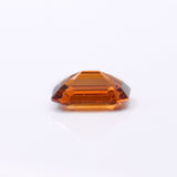 Gemstones-Orange Spessartine Garnet | Emerald Cut 8x6mm| January Birthstone | Customizable | Untreated | Orange Jewelry Center Stone | - NNJGemstones