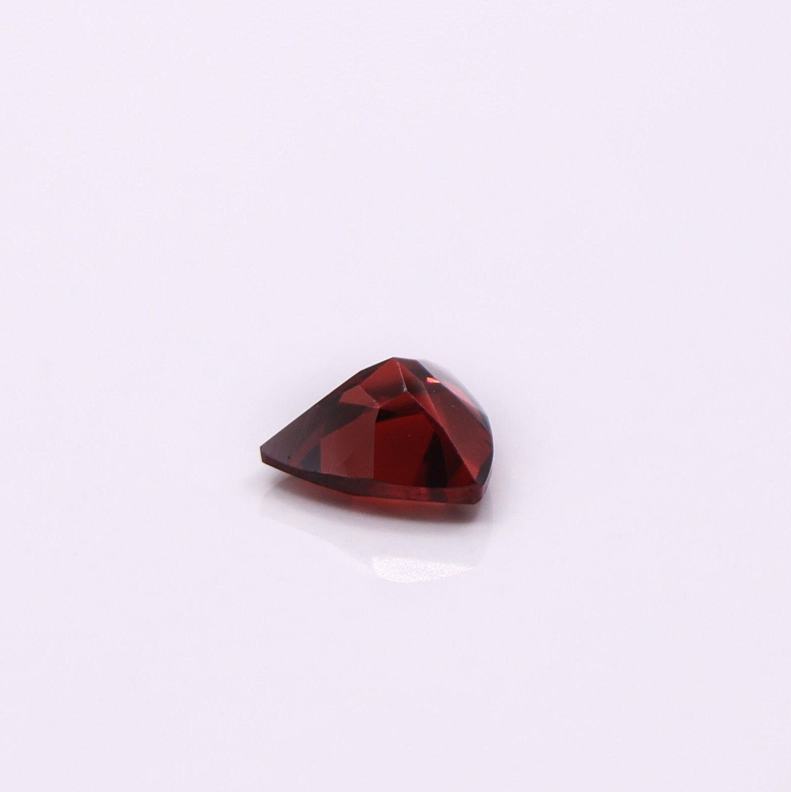 Gemstones-Natural and Untreated Red Garnet Loose Gemstones | Trillion 6mm | January Birthstone | Customizable | Single or Pair | Setting - NNJGemstones