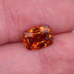 Gemstones-Orange Spessartine Garnet | Cushion 9x7mm| January Birthstone | Customizable | Untreated | Orange Jewelry Center Stone | - NNJGemstones