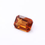 Gemstones-Orange Spessartine Garnet | Emerald Cut 8x6mm| January Birthstone | Customizable | Untreated | Orange Jewelry Center Stone | - NNJGemstones