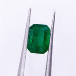 Gemstones-Zambian Emerald Loose Gems | Emerald Cut 7x5mm | May | AAA Natural Earth Mined | Green Center Stone | Semi Mount | One Carat | - NNJGemstones