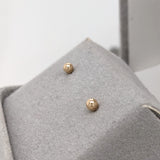 Stud Earrings-Dainty Ball Studs in 14k Gold Ball Studs | Round 3mm 4mm 5mm 6mm 7mm 8mm 9mm 10mm | Pushback | Daily Wear | Minimalist | Hollow | - NNJGemstones