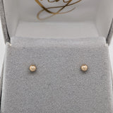 Stud Earrings-Dainty Ball Studs in 14k Gold Ball Studs | Round 3mm 4mm 5mm 6mm 7mm 8mm 9mm 10mm | Pushback | Daily Wear | Minimalist | Hollow | - NNJGemstones