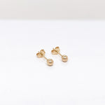 Stud Earrings-Dainty Ball Studs in 14k Gold Ball Studs | Round 3mm 4mm 5mm 6mm 7mm 8mm 9mm 10mm | Pushback | Daily Wear | Minimalist | Hollow | - NNJGemstones
