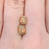 Natural Ethiopian Opal Oval Four Prong Stud Earrings | Solitaire Studs 7x5 8x6 9x7
