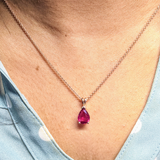 Natural Madagascar Ruby Gemstone Pear Shape Faceted – Loose Gemstone for Fine Jewelry