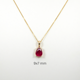 Natural Madagascar Ruby Gemstone Pear Shape Faceted – Loose Gemstone for Fine Jewelry