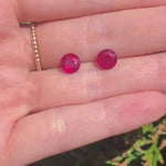 Natural Ruby Loose Gemstones | Round | 5mm 6mm 7mm 8mm 9mm 10mm | Pigeon Blood Red | Jewelry Stone Setting | Fissure Filled | Certified