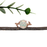 1.7ct Ethiopian Opal Nature Inspired Ring w Natural Diamonds in 14K Rose Gold