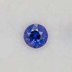 0.20 carat natural blue sapphire, round 3.5mm loose gemstone
