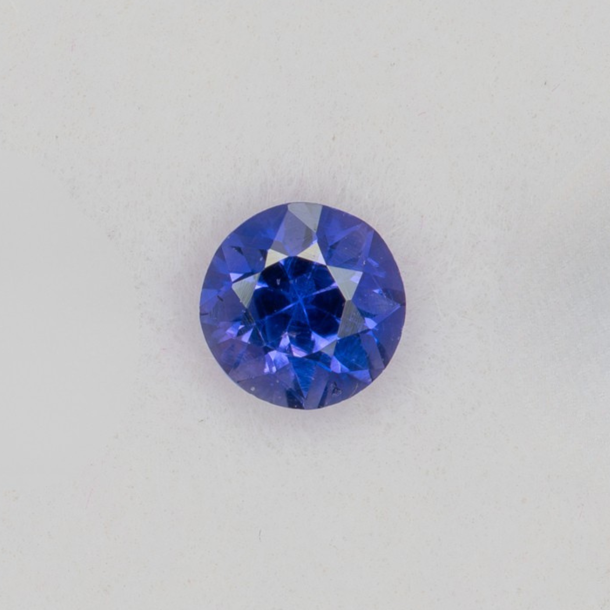0.20 carat natural blue sapphire, round 3.5mm loose gemstone