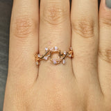 Nebula Collection | Diamond Accented Emerald Cut Ring Setting