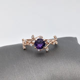 Nebula Collection | Diamond Accented Ring Setting in 14k Solid Gold | Round