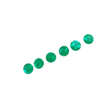 Gemstones-Zambian Emeralds || Round 4mm 5mm || May Birthstone || Certified Emerald || Loose Emerald Gemstone || All Natural Earth Mined - NNJGemstones