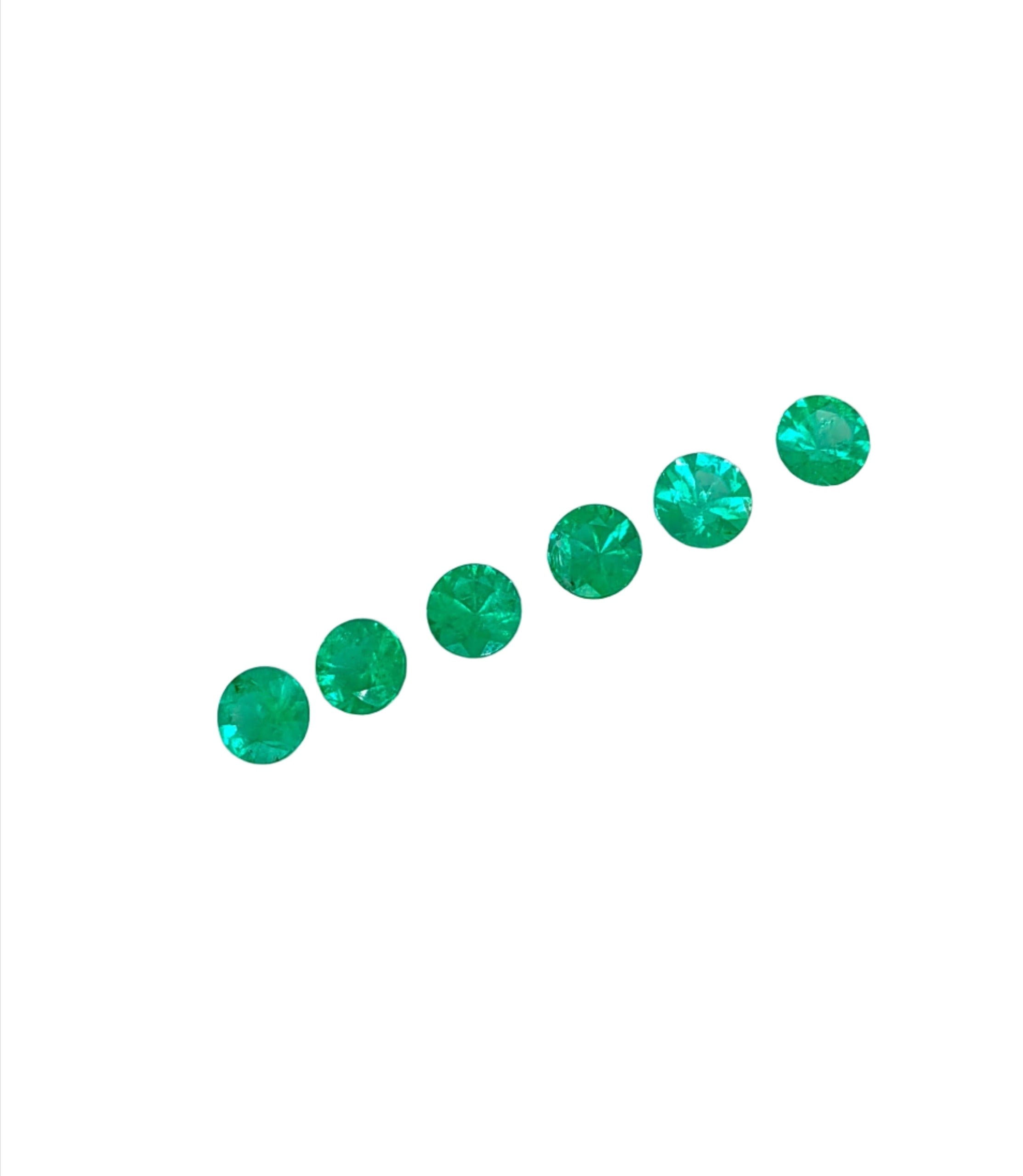 Gemstones-Zambian Emeralds || Round 4mm 5mm || May Birthstone || Certified Emerald || Loose Emerald Gemstone || All Natural Earth Mined - NNJGemstones