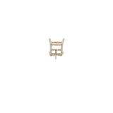 Square Cushion Princess Cut Earring Studs, Findings, Baskets, Prongs in 14K Solid Gold | 4mm 5mm 6mm 7mm 8mm 9mm | Solitaire Studs | America