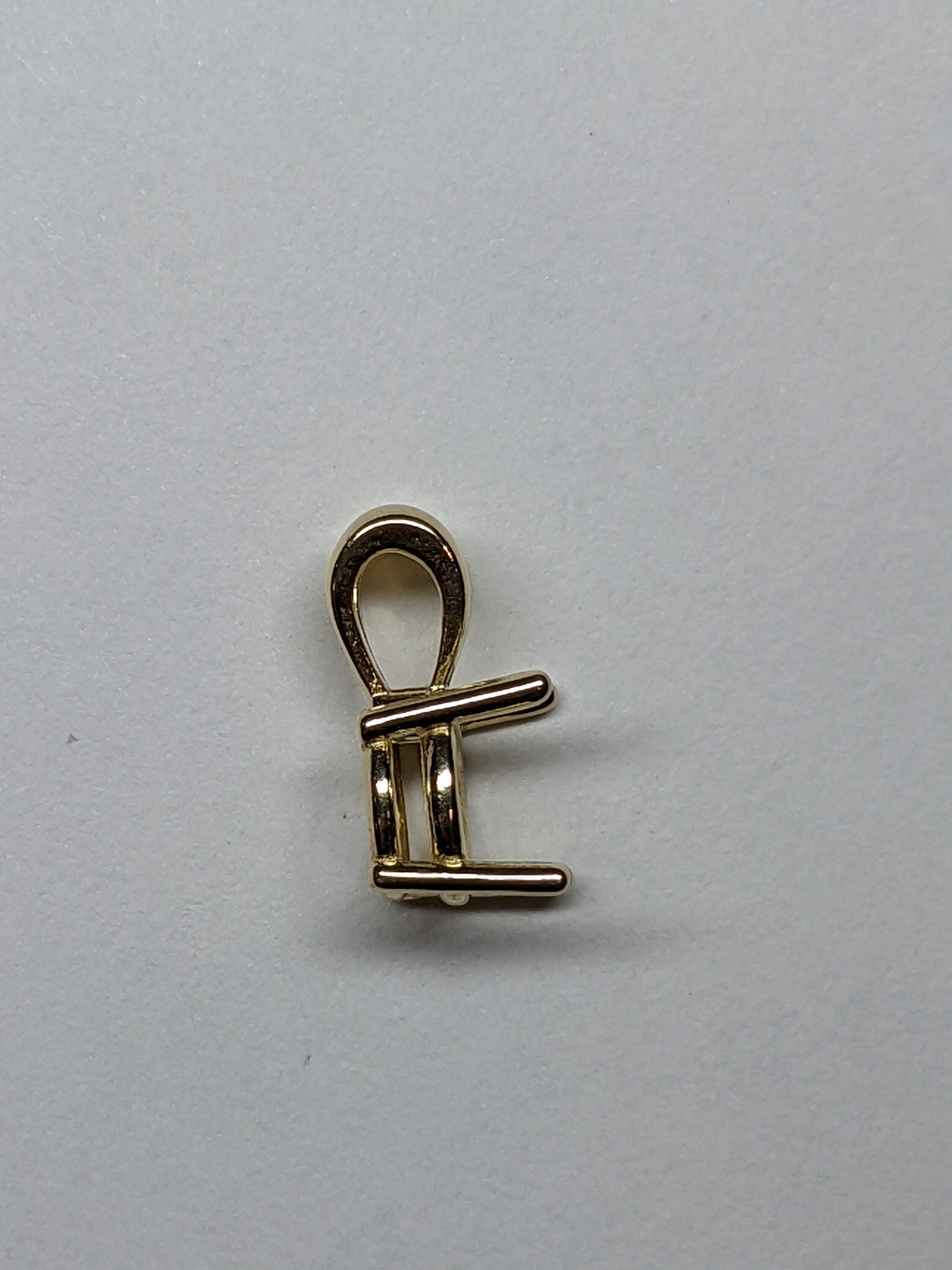 Minimalist 14K Solid Gold Round Pendant Setting, Finding, Basket | Solitaire Necklace 3.5mm 4mm 5mm 6mm 6.5mm 7mm 8mm 9mm | Made in America