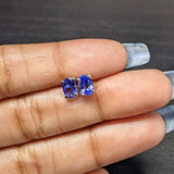 Tanzanite Earring Studs in 14K Solid White, Yellow or Rose Gold | Oval 6x4mm, 7x5mm | December Birthstone | Minimalist | Ready to Ship!