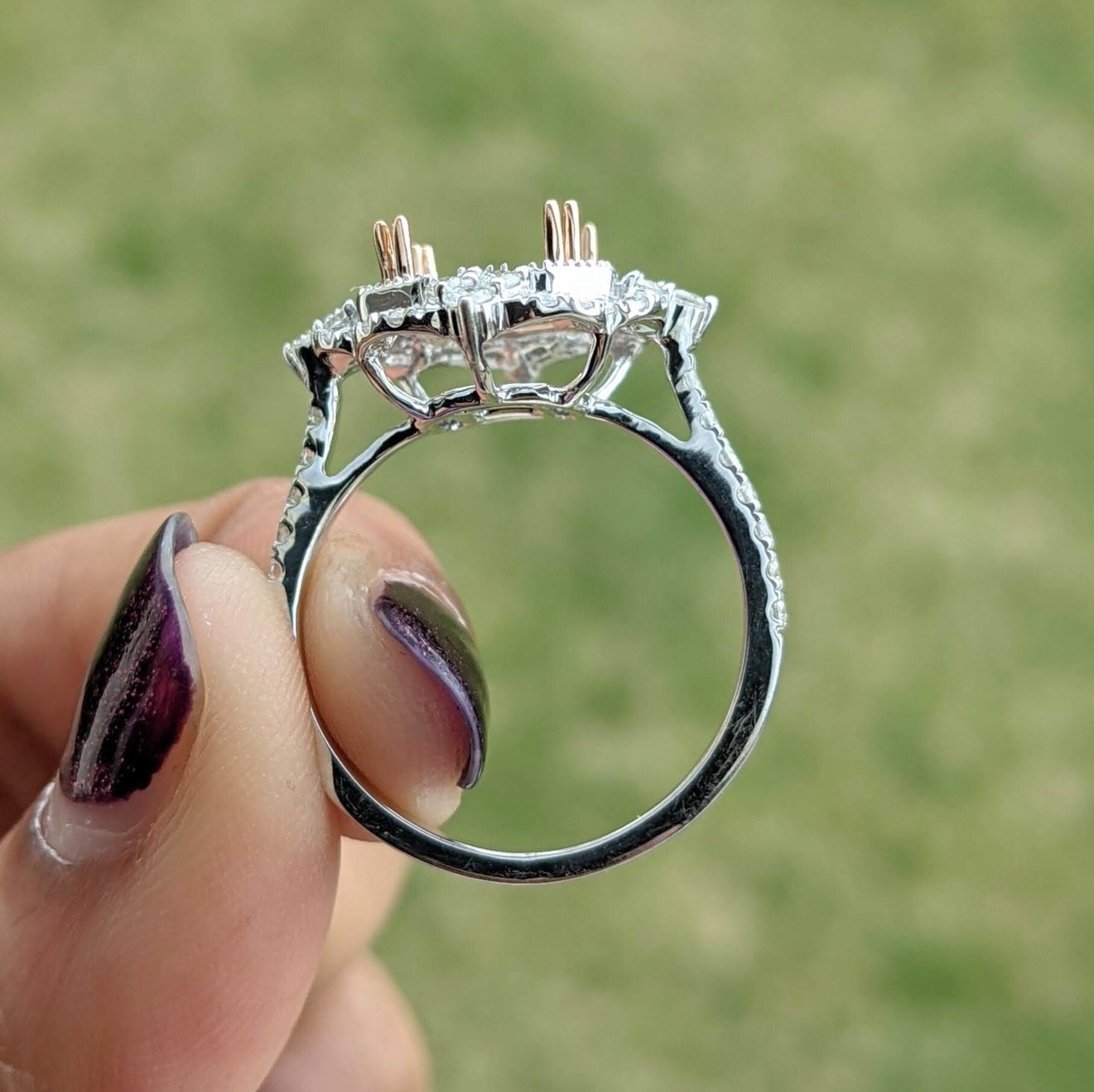 Unique Vintage Inspired Ring Semi Mount1