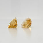Certified Golden Citrine Loose Gemstones | 16x12 14x10 | Emerald Cut | Natural Yellow Orange | Jewelry Center Stone Setting | November