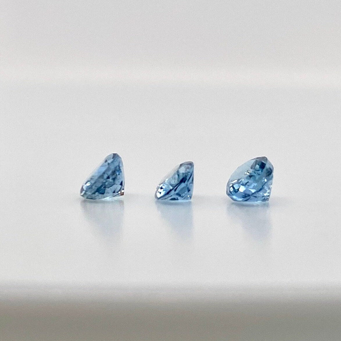 Gemstones-Certified Aquamarine Loose Gemstone | Oval Shape 6x4mm | March Birthstone | Matched Pair | Natural Aqua Gem | Solitaire I Stone Setting - NNJGemstones