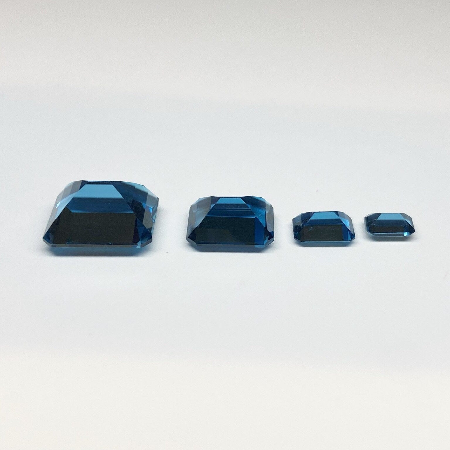 Gemstones-London Blue Topaz Loose Gemstone | Emerald Cut 5x3 6x4 7x5 8x6 9x7 10x8 11x9 12x10 | December Birthstone | LBT Stone Setting Certified - NNJGemstones