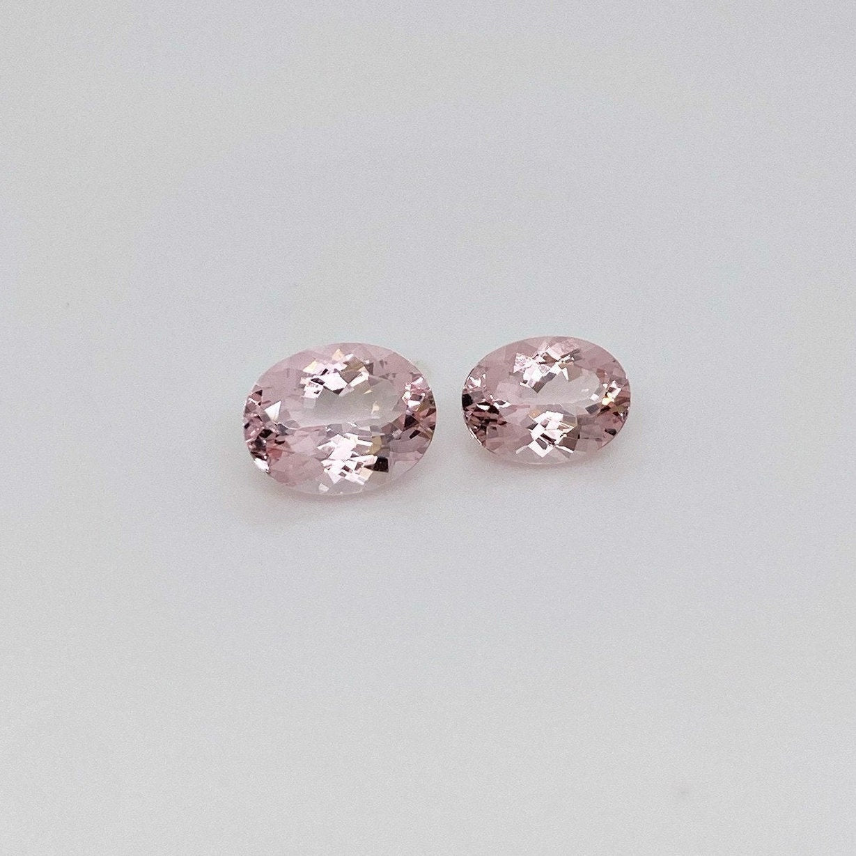 Gemstones-Certified Pink Morganite Loose Gemstone | AAA Cor de Rosa Gem | Oval Shape 5x4mm 6x4mm 7x5mm 8x6mm 9x7mm | Natural Earth Mined - NNJGemstones
