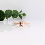 Emerald Cut or Radiant Cut Solitaire Ring Setting in Solid 14k Gold | 6x4 7x5 8x6 9x7 10x8 11x9 12x10 13x11 14x10 16x12 18x13 20x15 | Custom