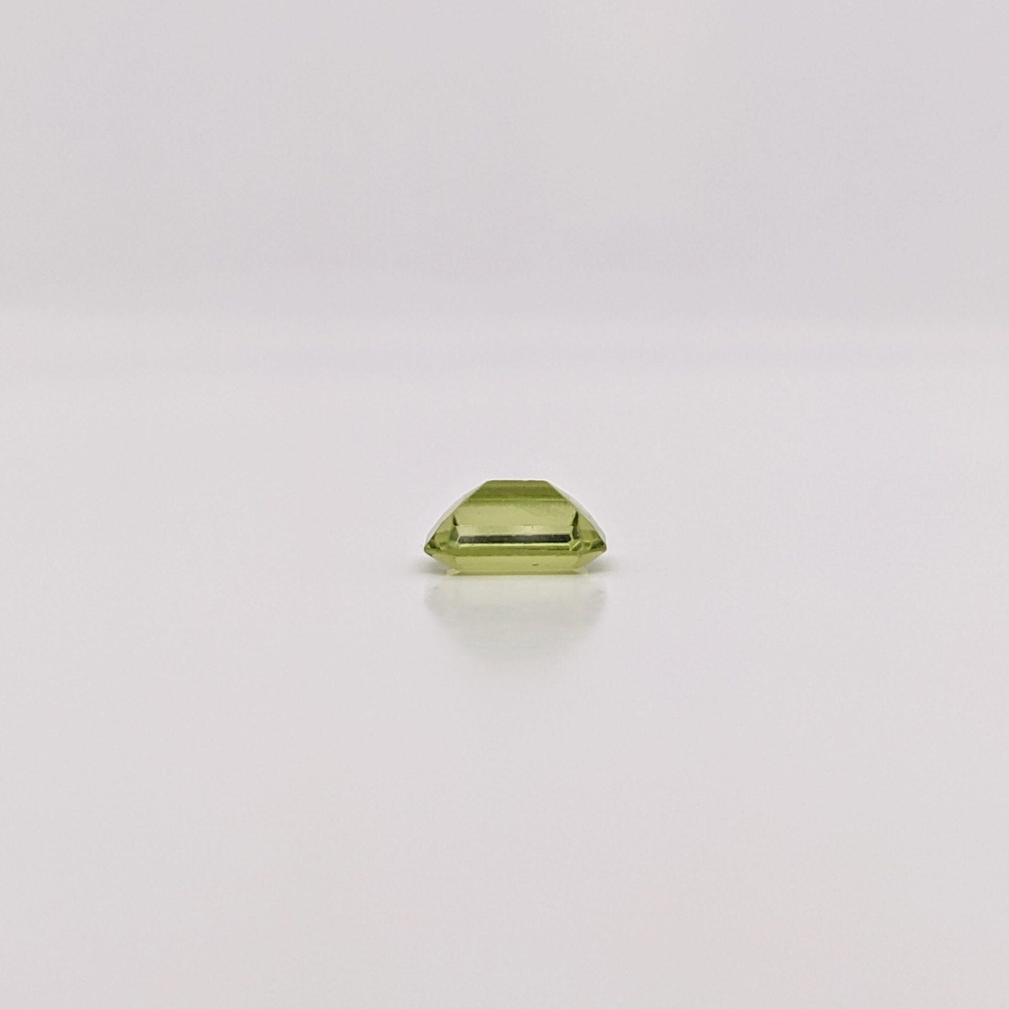 Natural Arizonian Peridot | Emerald Shape | 7x5mm | Gemstone | August Birthstone |Jewelry Center Stone | Certified