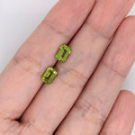 Natural Arizonian Peridot | Emerald Shape | 7x5mm | Gemstone | August Birthstone |Jewelry Center Stone | Certified