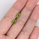 Natural Arizonian Peridot | Emerald Shape | 7x5mm | Gemstone | August Birthstone |Jewelry Center Stone | Certified