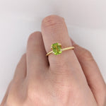 Natural Arizonian Peridot | Emerald Shape | 7x5mm | Gemstone | August Birthstone |Jewelry Center Stone | Certified